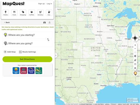 mapquest route planner uk